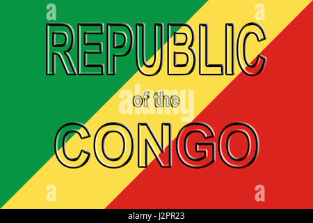Flag of Congo national country symbol illustration Stock Photo - Alamy