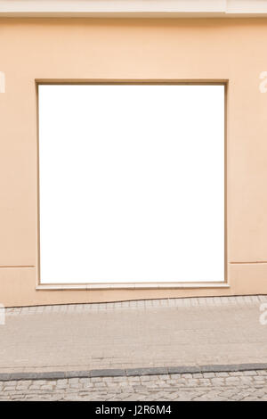 Download Shop window display, Empty storefront with light, showcase mock up 3D rendering Stock Photo - Alamy