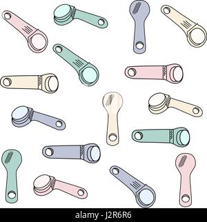 Magnetic door keys collection Stock Vector