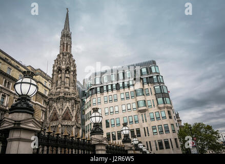 The forecourt of Charing Cross railway station in London, England, UK Stock Photo