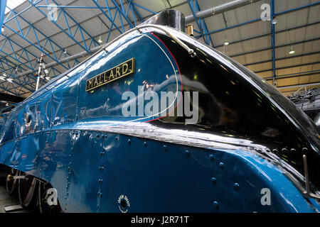 Exhibits inside The National Railway Museum in York Stock Photo