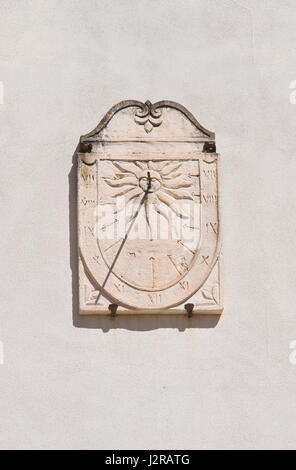 Sundial. Mottola. Puglia. Italy. Stock Photo