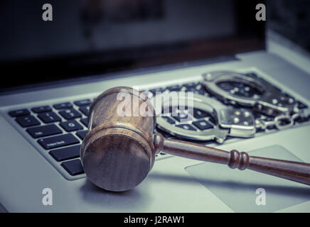 Cyber legal law concept image Stock Photo