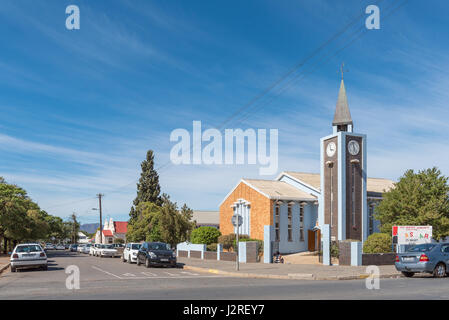 ROBERTSON, SOUTH AFRICA - MARCH 26, 2017: The United Reformed Church in Robertson, a town on the scenic Route 62 in the Western Cape Province Stock Photo