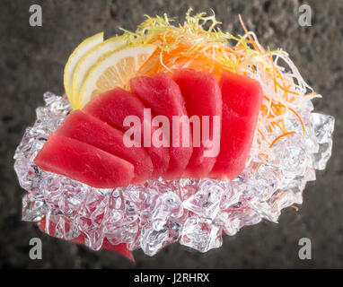 Fresh sashimi on ice Stock Photo