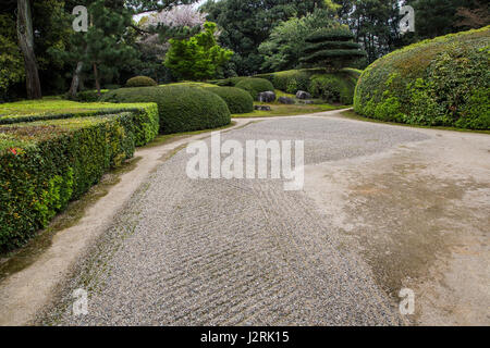 Jiko-in was founded in 1663 by Sekishu Katagiri, a feudal lord of the area who mastered the way of Zen Buddhism and tea ceremony.  He believed that te Stock Photo