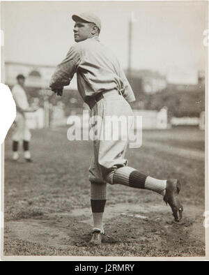 This is a historical photograph of Babe Ruth, one of the most iconic ...