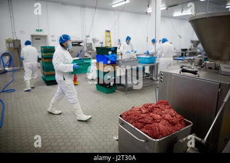 LANCASHIRE meat processing plant Stock Photo