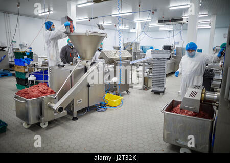 LANCASHIRE meat processing plant Stock Photo