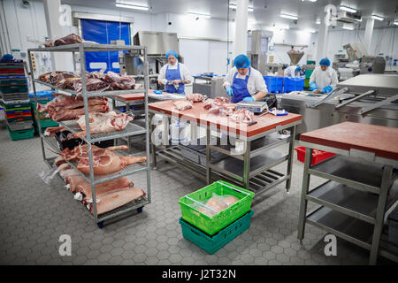 LANCASHIRE meat processing plant Stock Photo