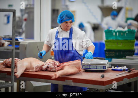 LANCASHIRE meat processing plant Stock Photo