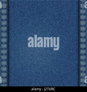Blue denim texture Stock Vector