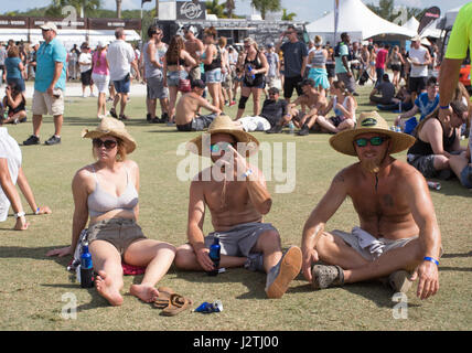 Fort Myers, FL, USA. 29th Apr, 2017. Fans during Day 1 of the Fort Rock Festival at JetBlue Park in Fort Myers, Florida on April 29, 2017. Credit: Aaron Gilbert/Media Punch/Alamy Live News Stock Photo