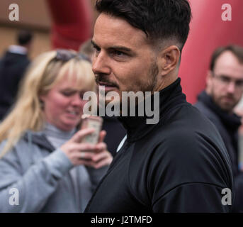 Brentwood, Essex, 1st May 2017 Billy Wingrove, of the F2 Freestylers at the Robin Hood Country show, Brentwood, Essex Stock Photo
