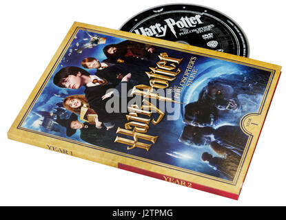 Harry Potter and the Philosopher's Stone DVD Stock Photo