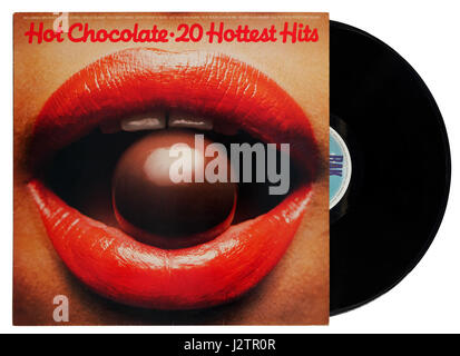 Hot Chocolate Greatest Hits vinyl Album Stock Photo