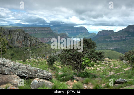 View of the three Rondavels in the Blyde River Canyon, South-Africa Stock Photo