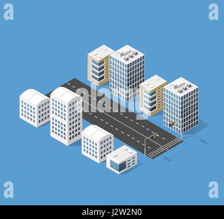 City transport of set vector 3d isometric concept. Set of transport ...