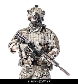 Army Ranger in field Uniforms Stock Photo