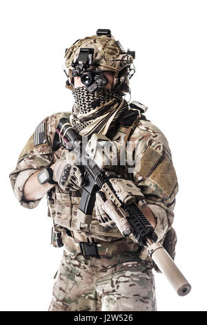 Army Ranger in field Uniforms Stock Photo