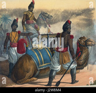 1811 Persian Zembouraki Camel Artillery Stock Photo