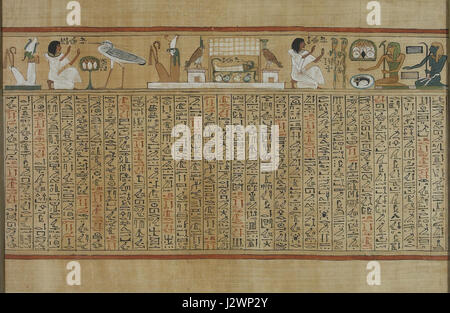 Book of the Dead of Hunefer sheet 6 Stock Photo