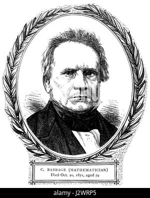 Charles Babbage was an English mathematician, philosopher, and inventor best known for conceptualizing the first automatic mechanical computer, the Analytical Engine. His work laid the foundation for modern computing. Stock Photo