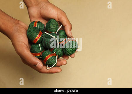 Hand Made Bomb Stock Photo