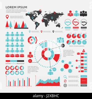 Big set of infographics elements. EPS10. Vector Stock Vector