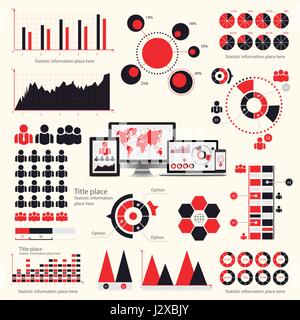 Big set of infographics elements. EPS10. Vector Stock Vector