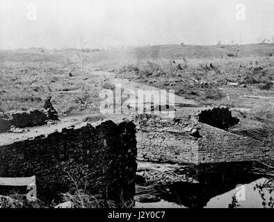 Bull run bridge 1862 Stock Photo