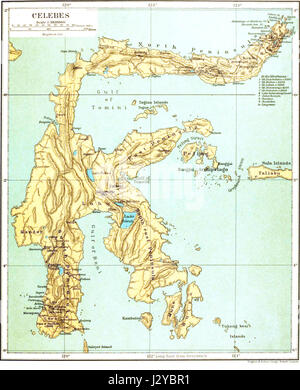 Map of Celebes Stock Photo - Alamy