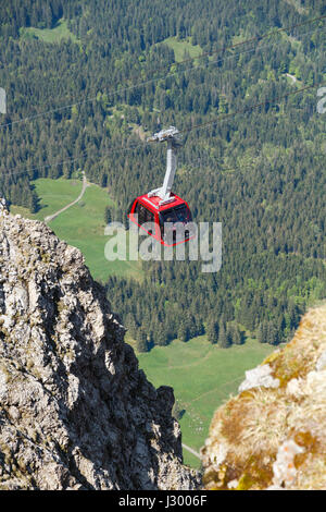 Cable car on Mt Pilatus, Lucerne, Switzerland Stock Photo