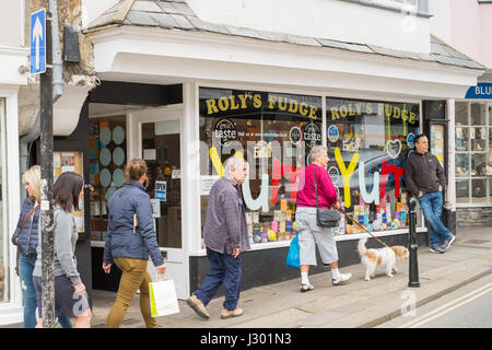 Roly's Fudge shop , Totnes, Devon, England, United Kingdom. Stock Photo