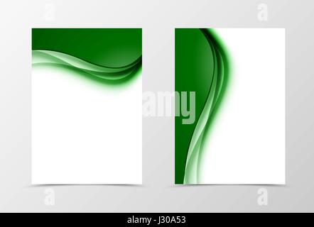 Front and back dynamic design flyer template Stock Vector