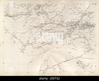 Caucasus map -1869- (10 verst) B-5 Stock Photo