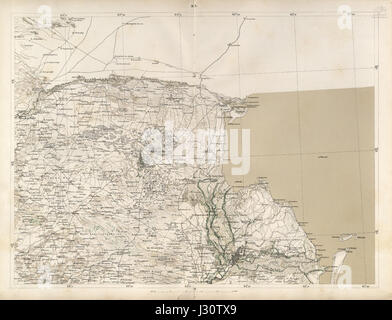 Caucasus map -1869- (10 verst) D-2 Stock Photo