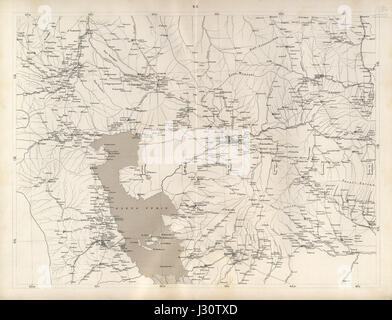 Caucasus map -1869- (10 verst) D-6 Stock Photo