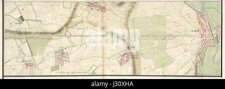 The Atlas Trudaine is a historical map collection created by the French engineer Trudaine, showing detailed land surveys and geographical information from the 18th century. Stock Photo