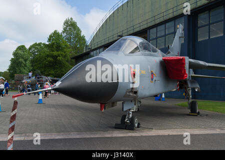 Panavia Aircraft GmbH Tornado GR4 a multi role combat fighter bomber joint venture produced by Germany Italy and Great Britain Stock Photo