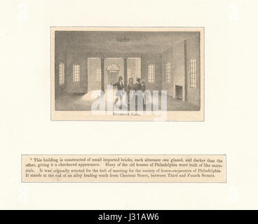 Carpenters' Hall; Congress Hall (NYPL Hades-287424-EM3876) Stock Photo