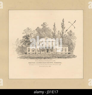 Belvoir, Albemarle County, Virginia, Residence of United States Senator John Walker, 1790 (NYPL NYPG97-F85-422280) Stock Photo