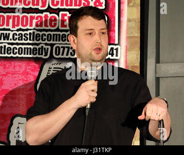 Biggleswade, UK. 01st May, 2017. Craig Murray - from Plusnet broadband TV ad and one of the hottest talents on the UK comedy circuit - performs at Castle Comedy Club, Biggleswade, Bedfordshire on May 1st 2017 Credit: KEITH MAYHEW/Alamy Live News Stock Photo