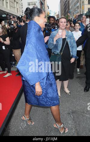 New York, NY, USA. 1st May, 2017. Tracee Ellis Ross seen leaving The Mark Hotel to The Met Gala on May 1, 2017 in New York City. Credit: Diego Corredor/Media Punch/Alamy Live News Stock Photo