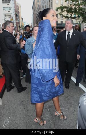 New York, NY, USA. 1st May, 2017. Tracee Ellis Ross seen leaving The Mark Hotel to The Met Gala on May 1, 2017 in New York City. Credit: Diego Corredor/Media Punch/Alamy Live News Stock Photo