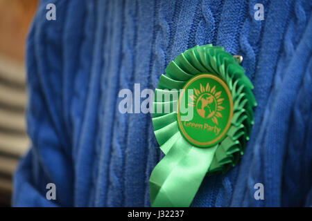 Space, Hackney, London, UK. 2nd May 2017. The Green Party launch their Brexit policy. Credit: Matthew Chattle/Alamy Live News Stock Photo