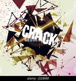 Abstract explosion background. Vector illustration. Stock Vector