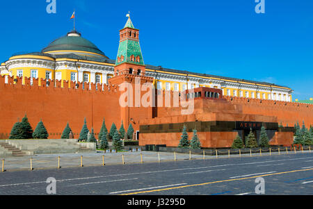 Wall of the Kremlin and Red square Stock Photo