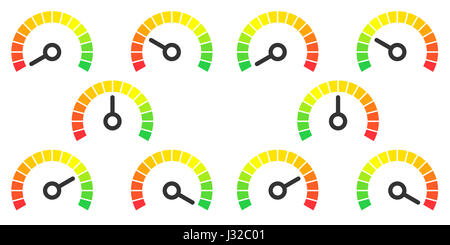 Meter gauge element signs symbols icons infographic illustration Stock ...