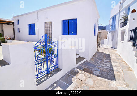 traditional houses Sifnos island Greece Stock Photo